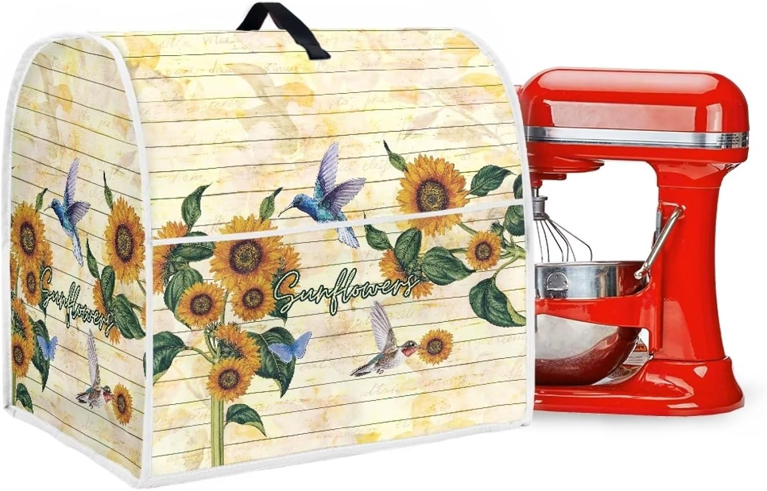 Cubierta para mezclador de tablones de girasol, pájaro, tamaño S, cubierta para mezclador de cocina, assecories para mantener limpio y seguro para
