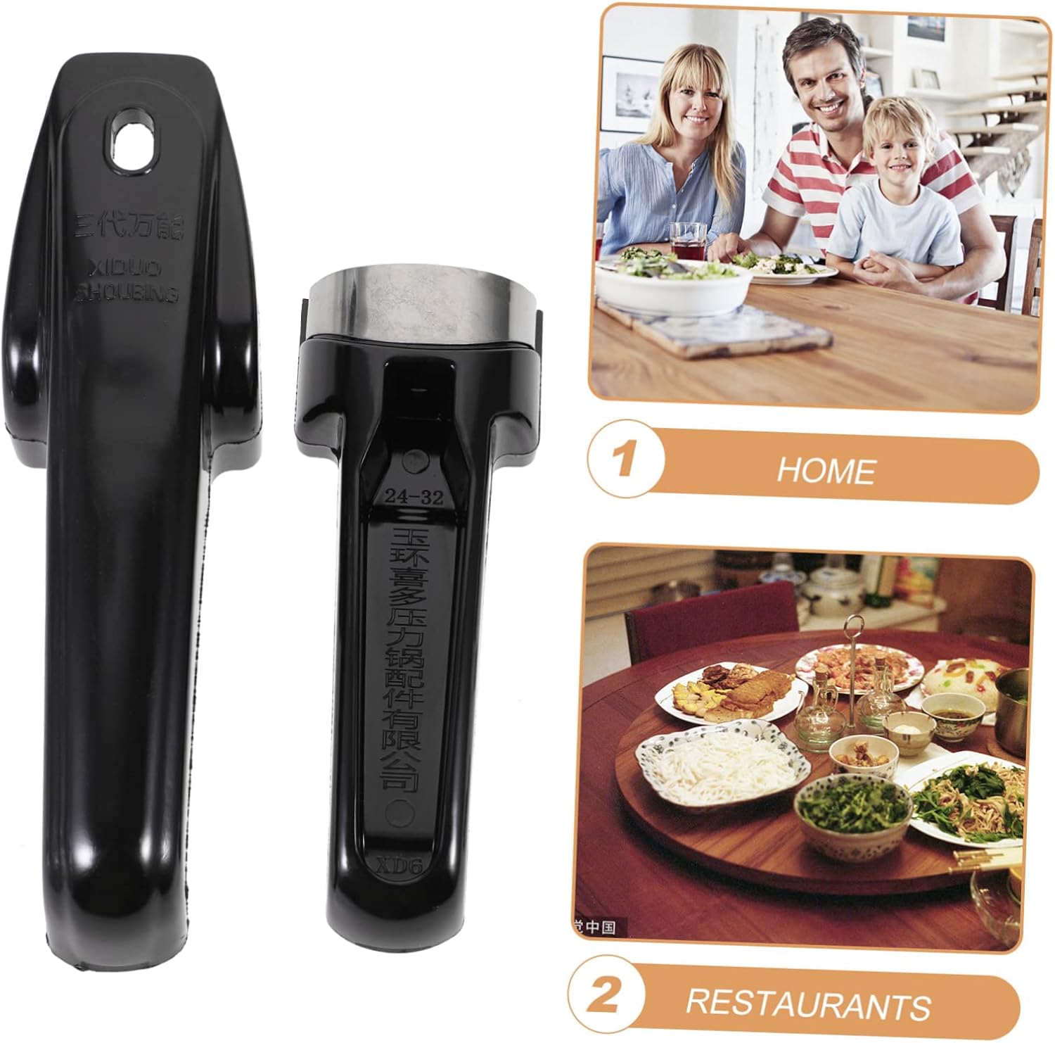 1 juego de olla a presión, mango de olla de ollas, olla de vapor, recipientes a presión, accesorios de cocina de metal, utensilios de cocina de tres