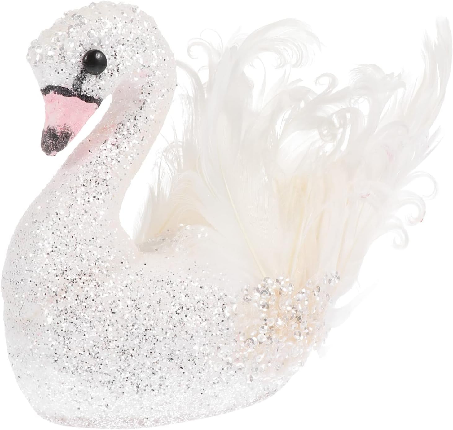 Centro de mesa de cisne, estatuas de cisne de espuma estante para decoración del hogar, accesorios de escritorio, adorno de cisne, figura
