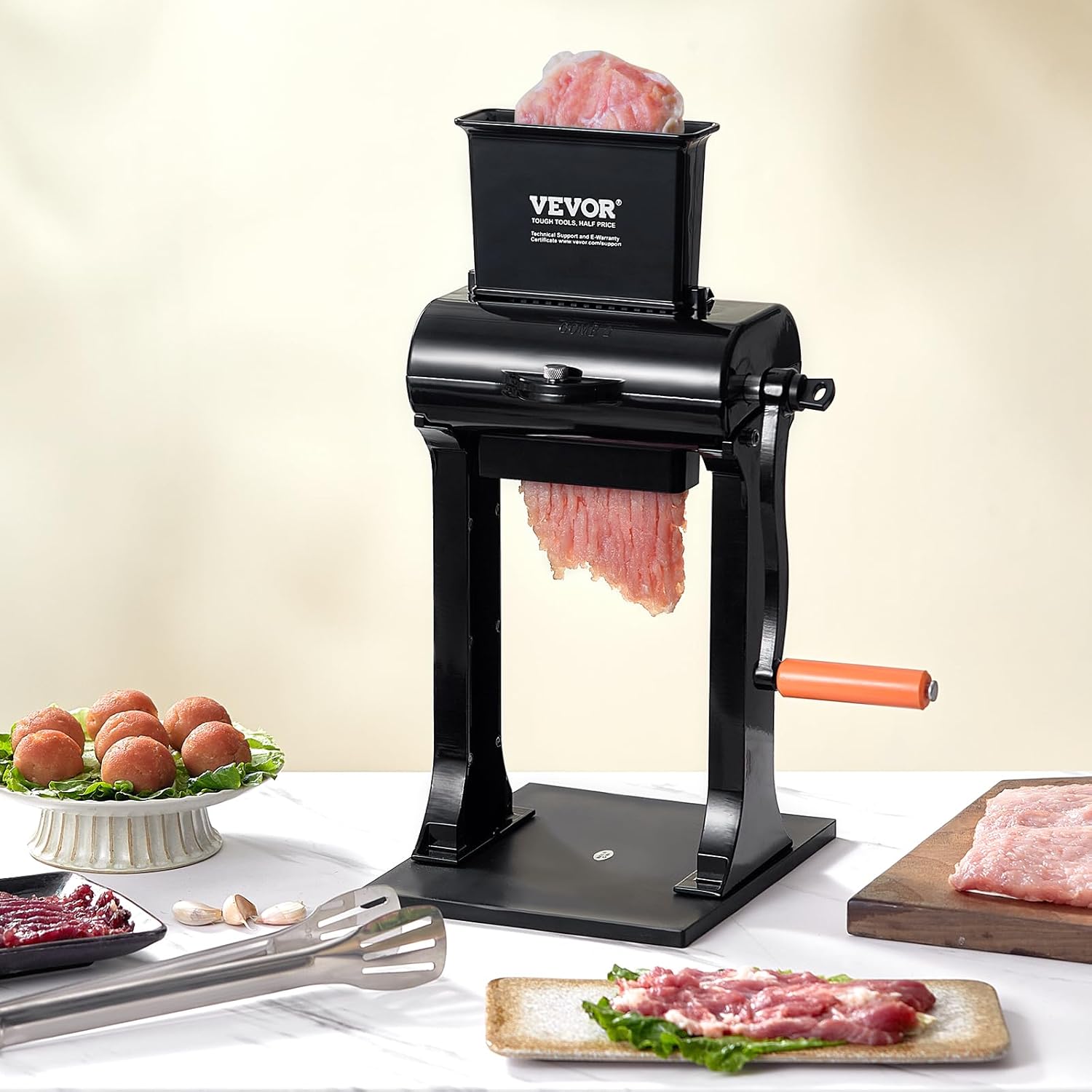 VEVOR Ablandador de carne comercial, máquina ablandadora de carne de acero inoxidable resistente, herramienta de cocina de operación manual rápida y