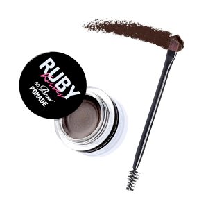Ruby Kisses Go Brow Pomada para cejas resistentes al agua de larga duración a prueba de manchas (marrón oscuro) Ruby Kisses Go Brow Pomada para cejas resistentes al agua de larga duración a prueba de manchas (marrón oscuro)