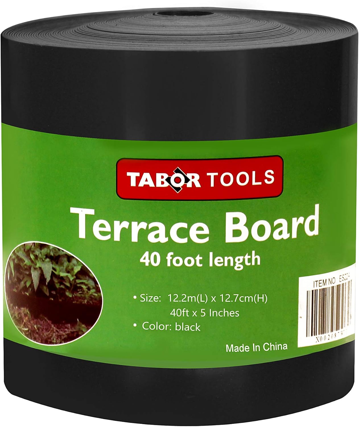 TABOR TOOLS Tabla de terraza, bobina de borde de paisaje, barrera de hierba, tablero doblador, revestimiento de jardín, 125″  0.04″ pulgadas de