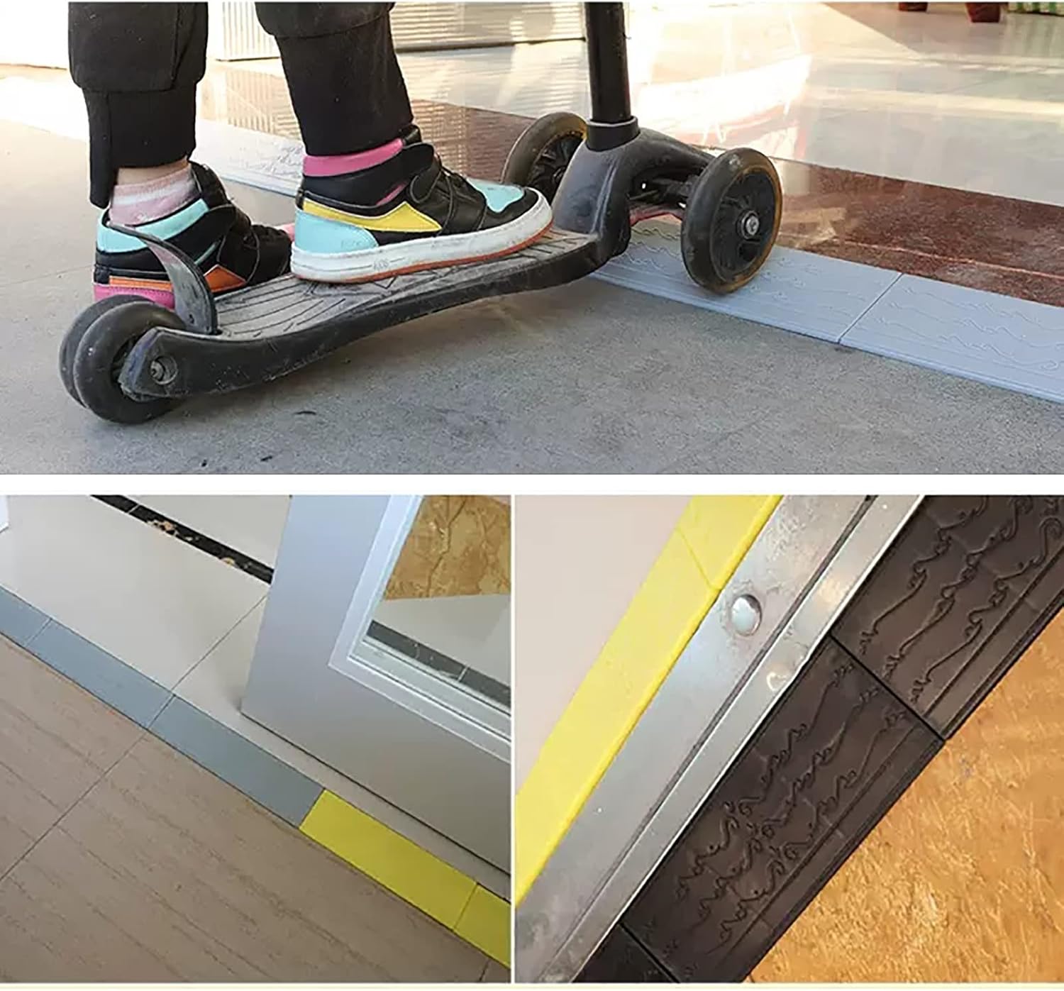Rampas de umbral para puertas, rampas para sillas de ruedas para el hogar, rampas portátiles para escalones, para puertas, baño, silla de ruedas,