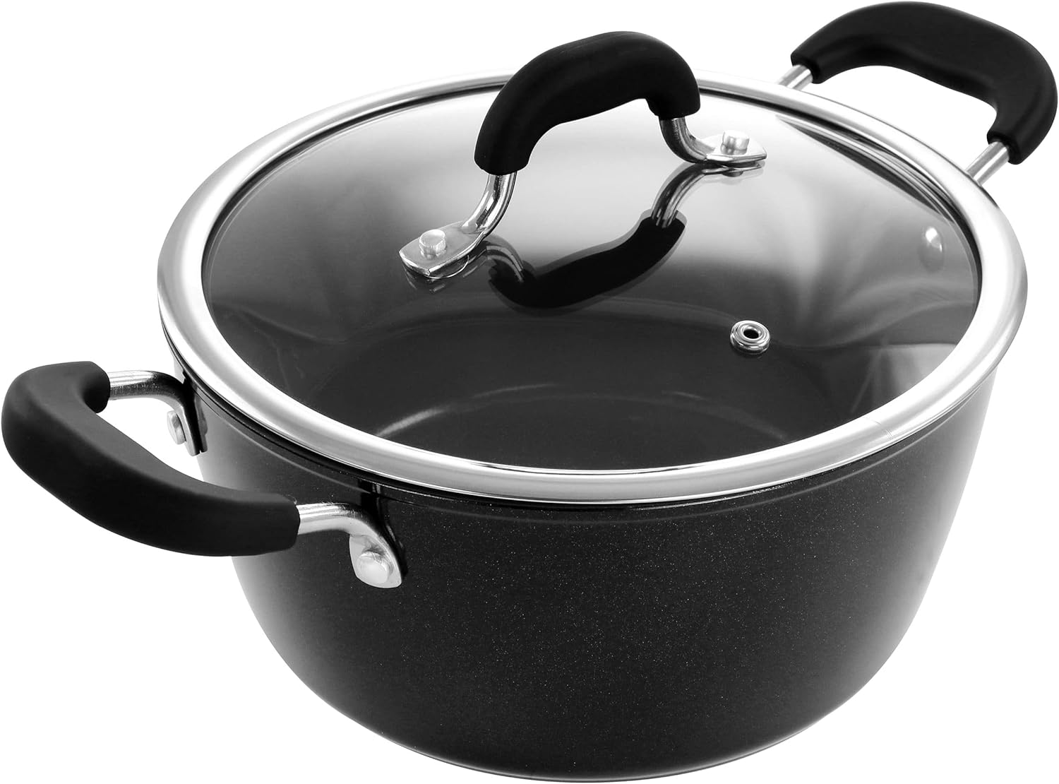 Horno holandés de 4.5 cuartos de galón con tapa en negro
