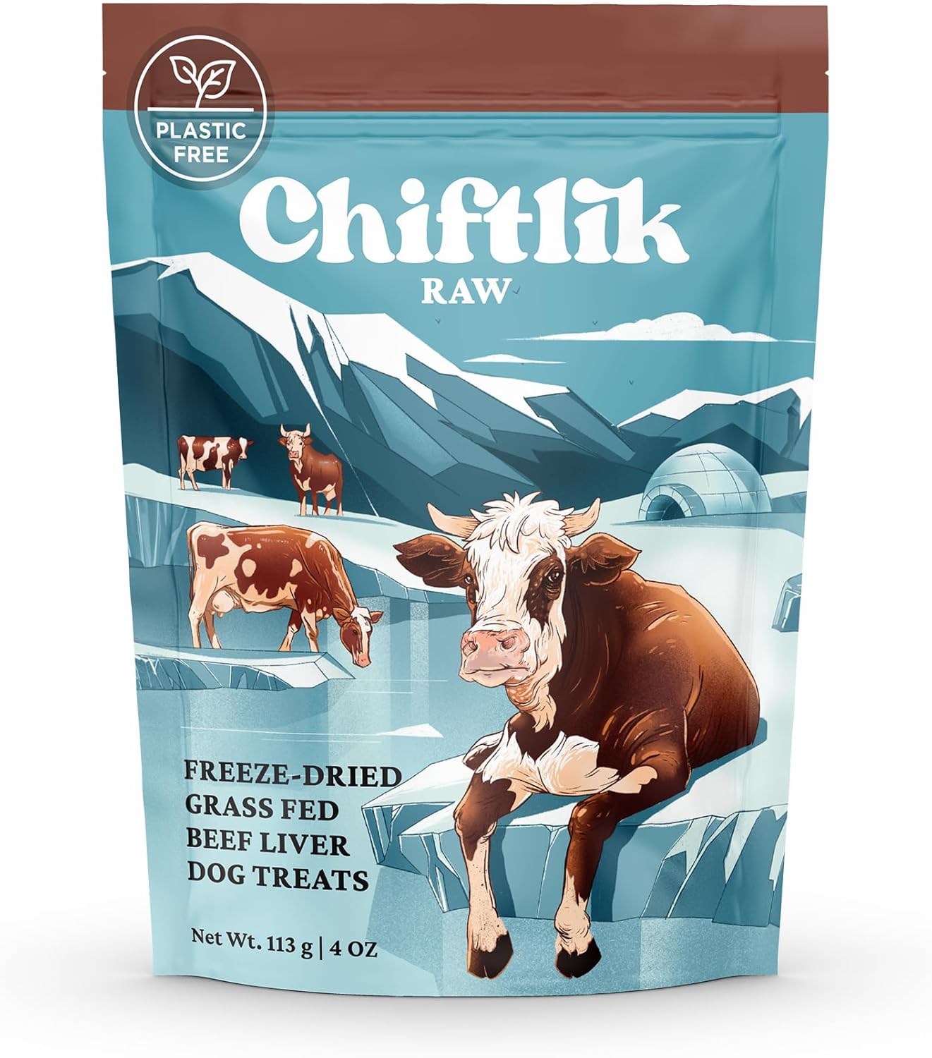 -Golosinas liofilizadas para perros de hígado de carne alimentada con pasto – Un solo ingrediente – Sin plástico – Bolsa compostable – Natural,