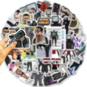 Skibidi – 50 calcomanías para juegos de inodoro, para programas de televisión para computadoras portátiles, calcomanías estéticas de vinilo Skibidi – 50 calcomanías para juegos de inodoro, para programas de televisión para computadoras portátiles, calcomanías estéticas de vinilo