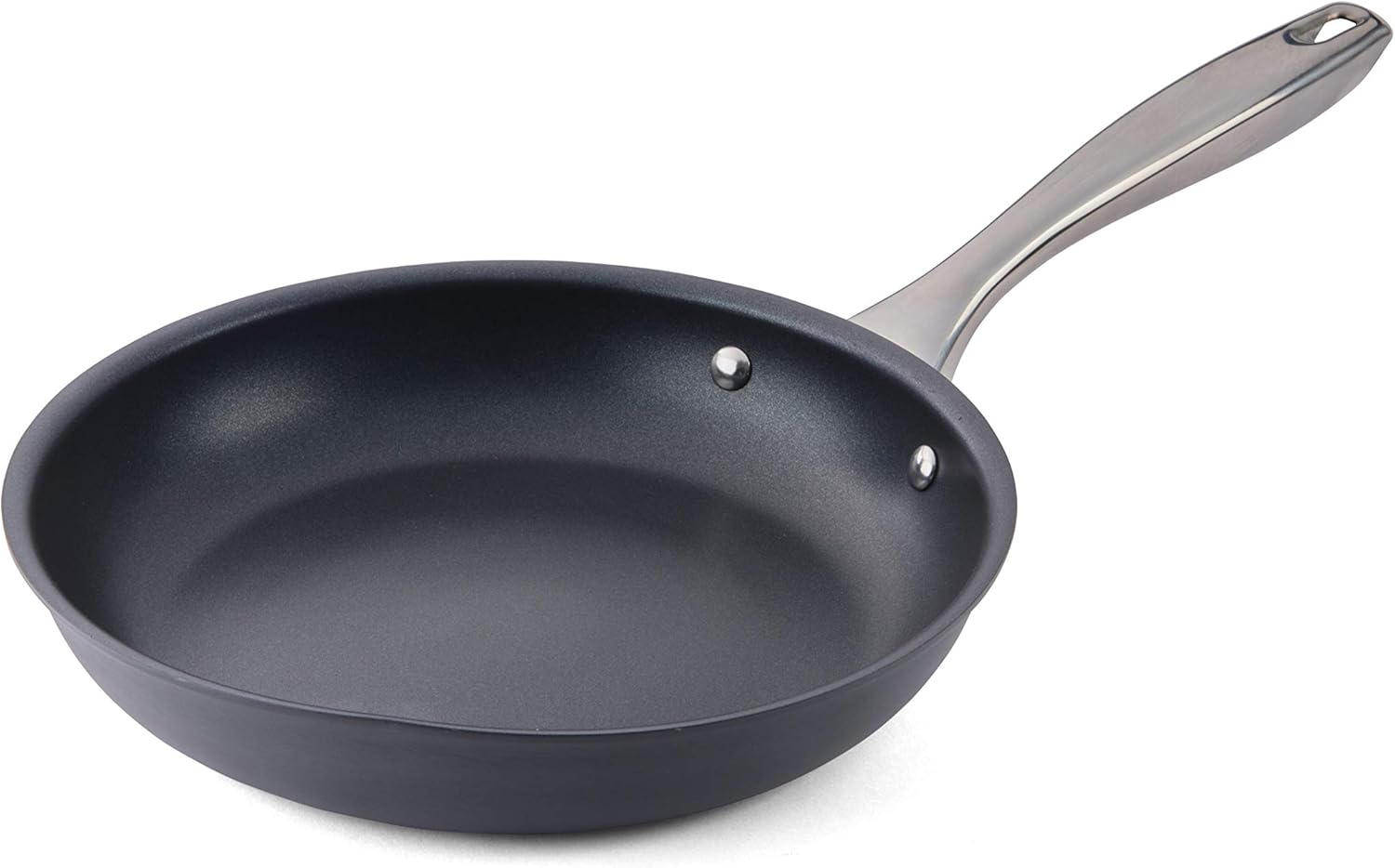 CUISIPRO Sartén de acero inoxidable anodizado duro de fácil liberación, 2.25qt9.5″ diam