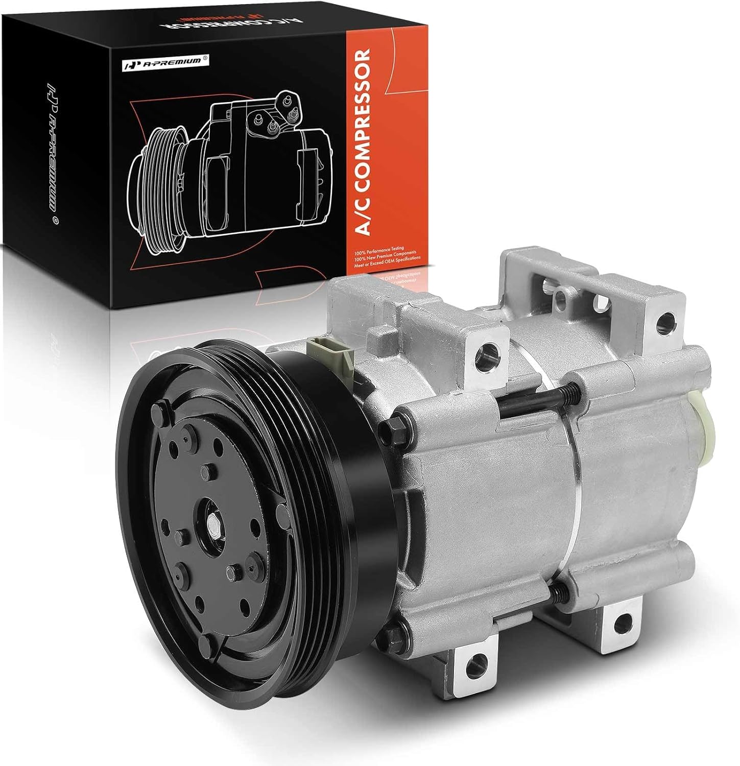 A-Premium Compresor de aire acondicionado con embrague compatible con Nissan Quest 3.3L 1999-2002, Mercury Villager 3.3L 1999-2002