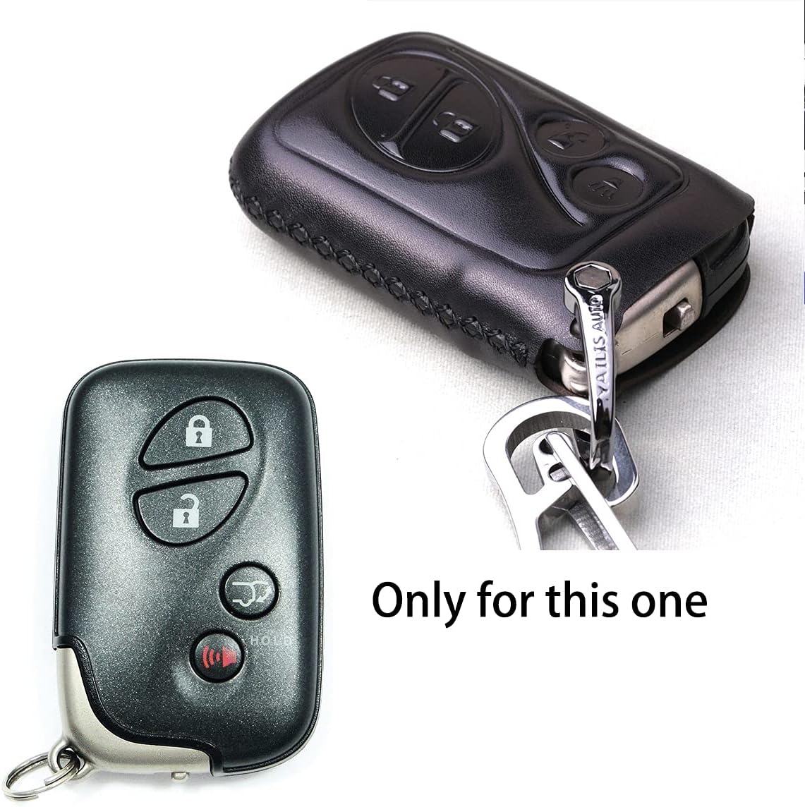 Funda de piel italiana para llavero compatible con Lexus ES RX GX GS KS RX350 GX460 ES350 GS ISC IS LS