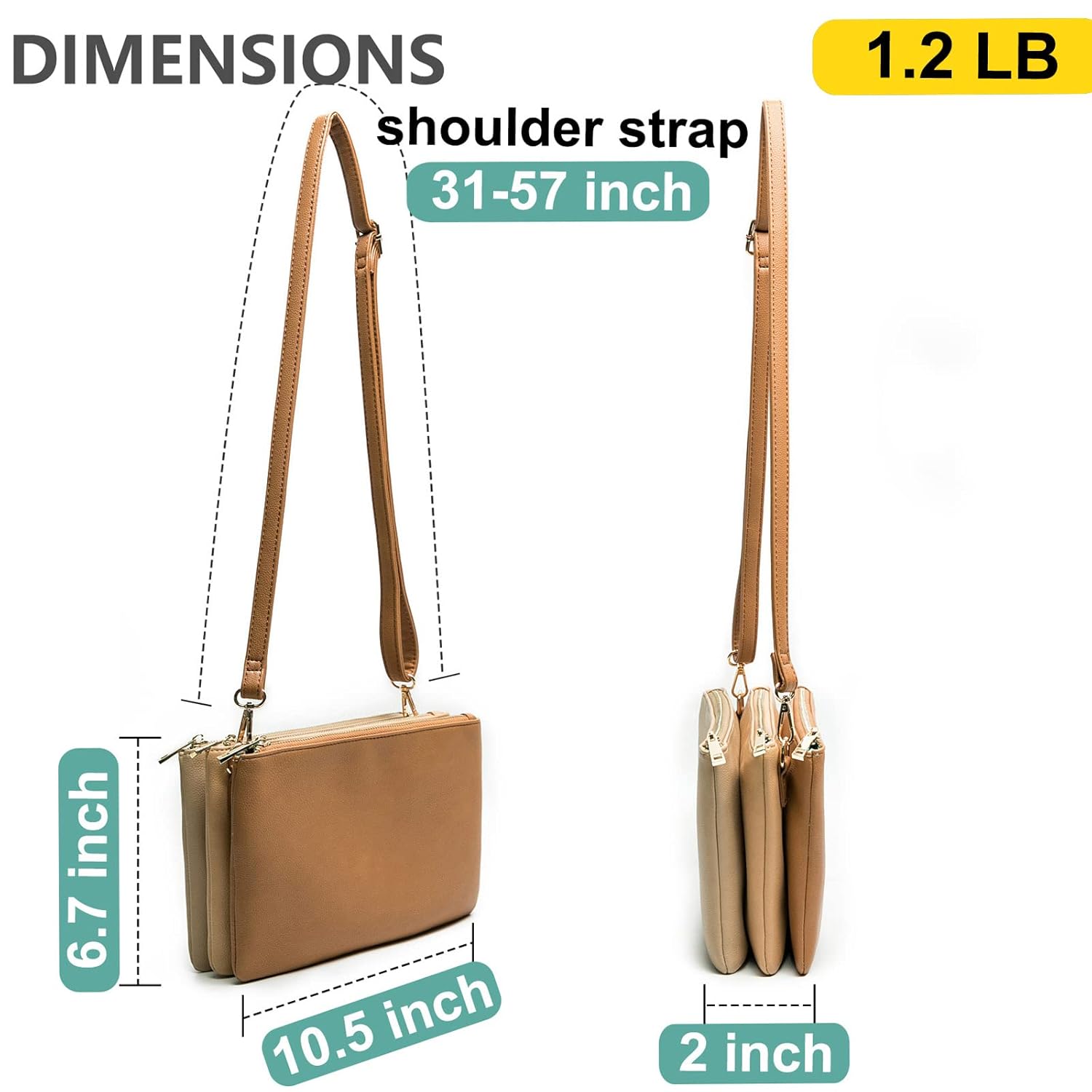 MOMINSIDE Mochila para pañales, bolsas cruzadas de cuero para bebé con 6 bolsillos aislados para mamá papá, búsqueda de registro de bebé, cambiador,