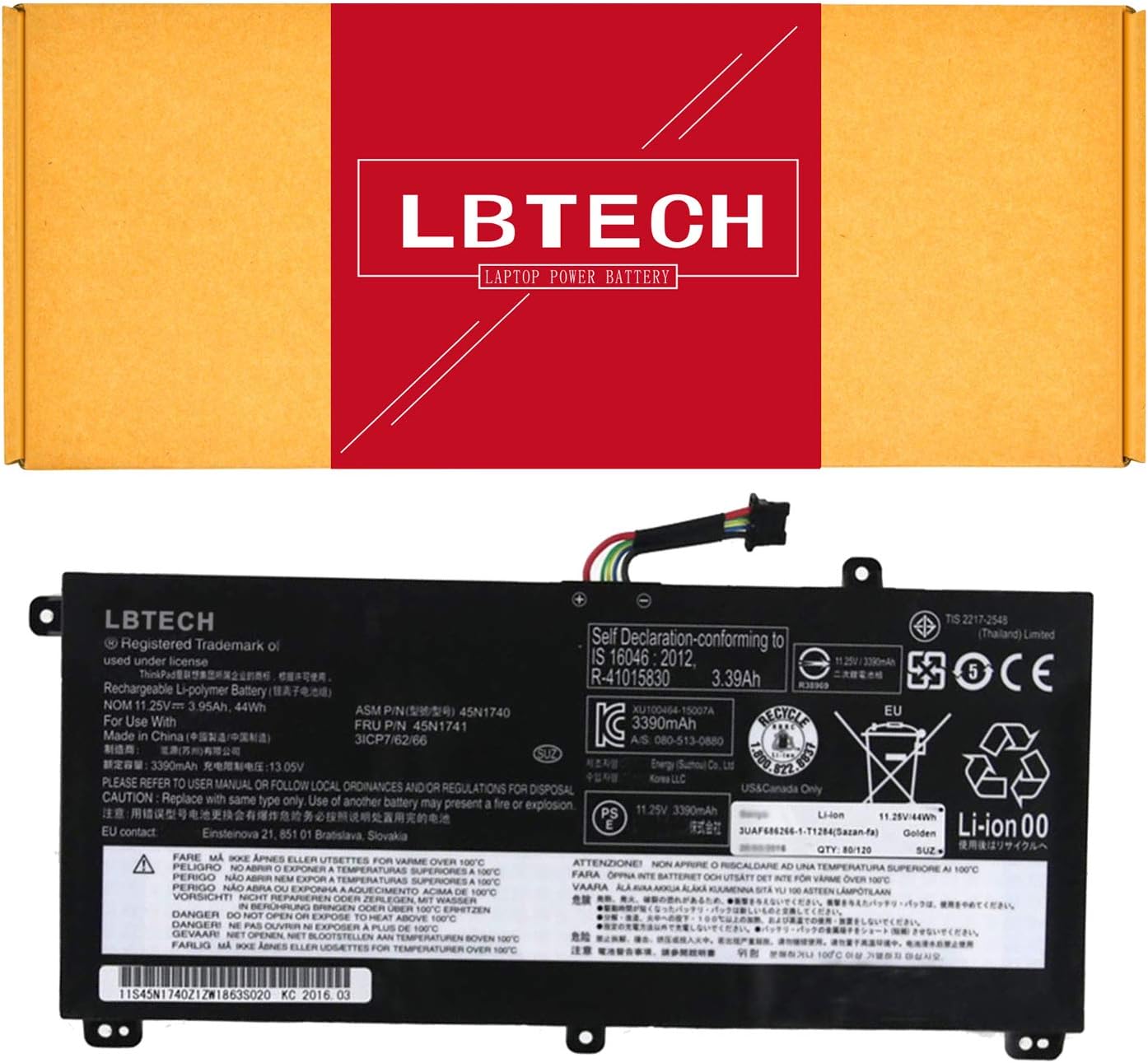 45N1740 00NY639 45N1742 45N1743 45N1741 Reemplazo de batería para laptop Lenovo ThinkPad W550S T550 T560 T550S W550 P50s Series SB10K12721 11.25V