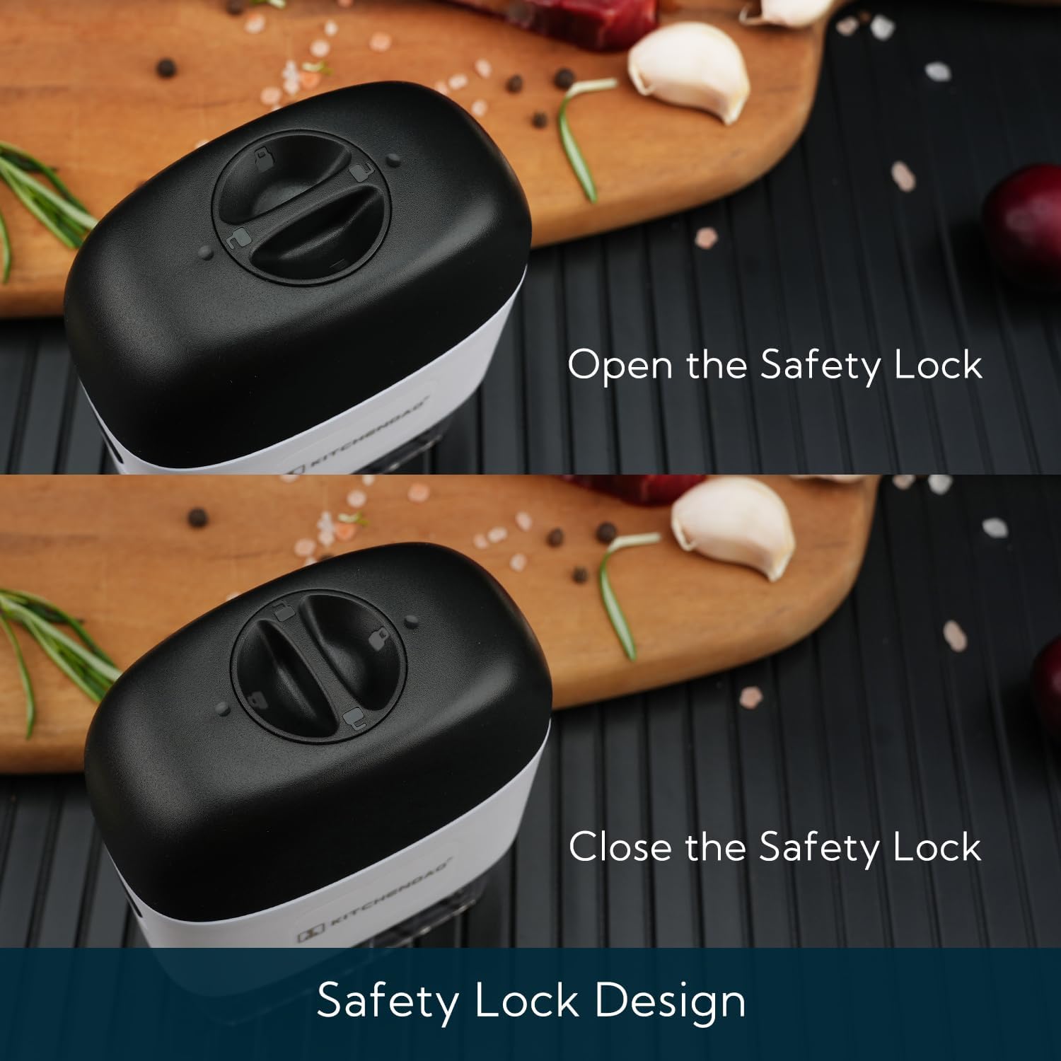 KITCHENDAO Herramienta de aguja ablandadora de carne desmontable con bloqueo de seguridad, desmontable para una fácil limpieza, apta para