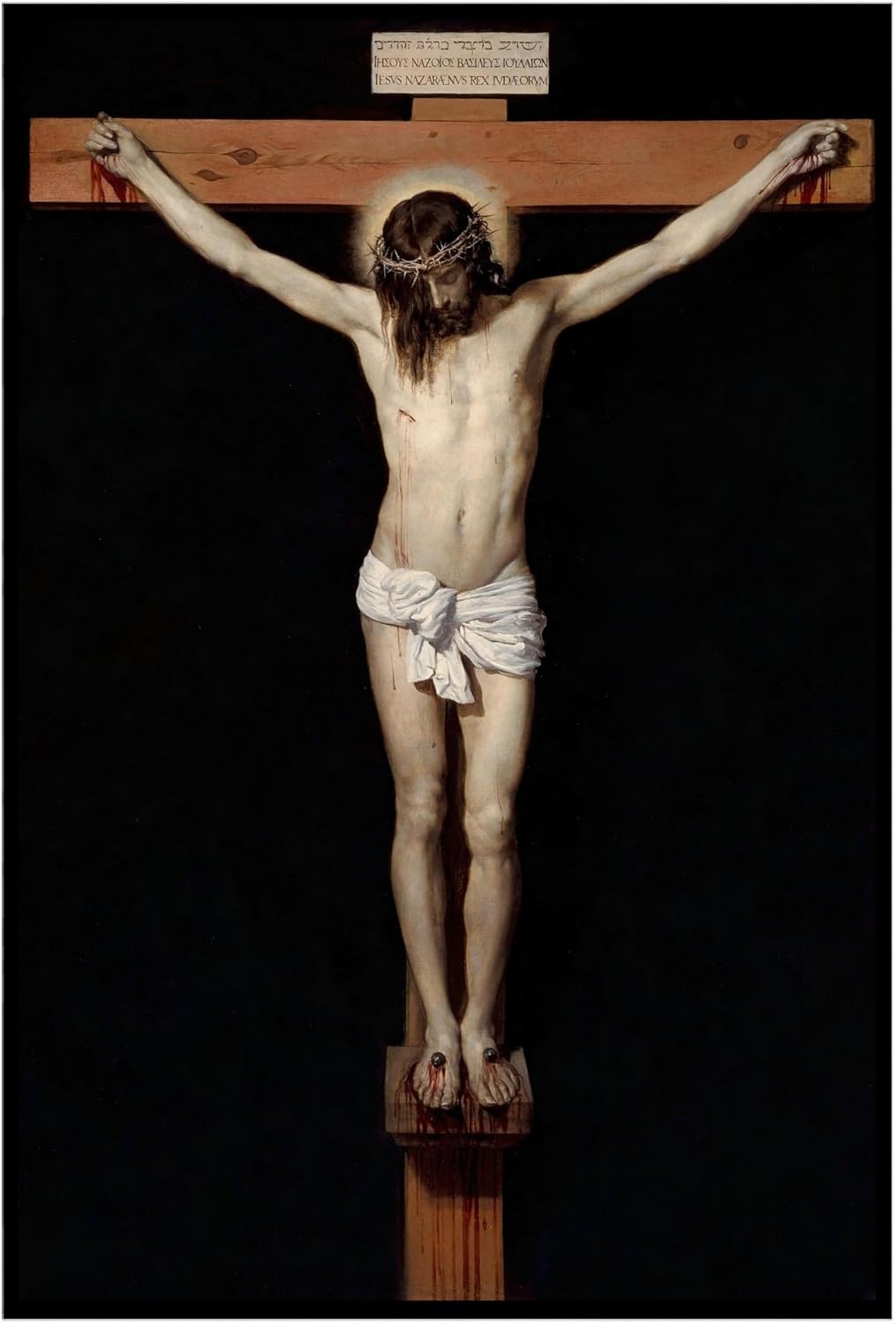 Cabaña perdida Cristo crucificado por Diego Velázquez  Impresión sin marco  Reproducción de pinturas de obras de arte finas  Póster enmarcado de