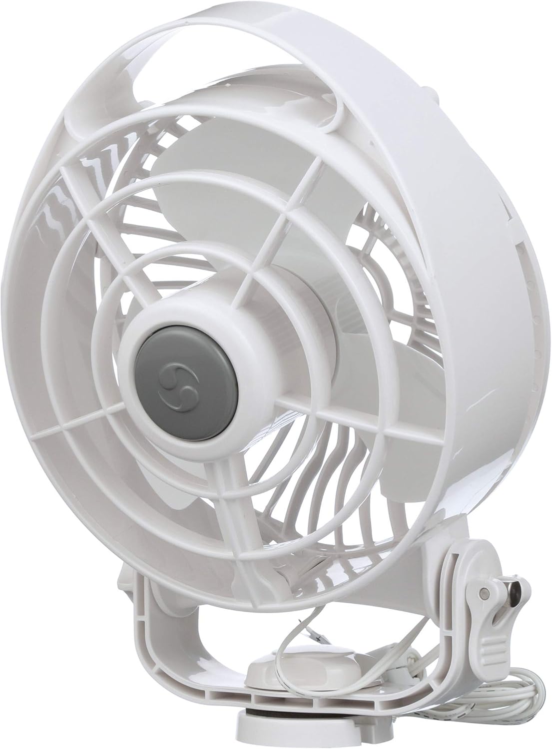 Ventilador Bora de Caframo, diseño compacto con potente flujo de aire, bajo consumo de potencia, 5000 horas de vida del motor, fabricado en Canadá,
