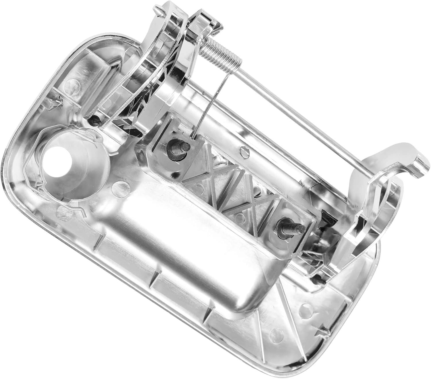 Manija de puerta trasera cromada, con orificio para llave, compatible con Ford F150 F250 F350 F450 F550 Super Duty Explorer Lobo 2004-2016, Lincoln