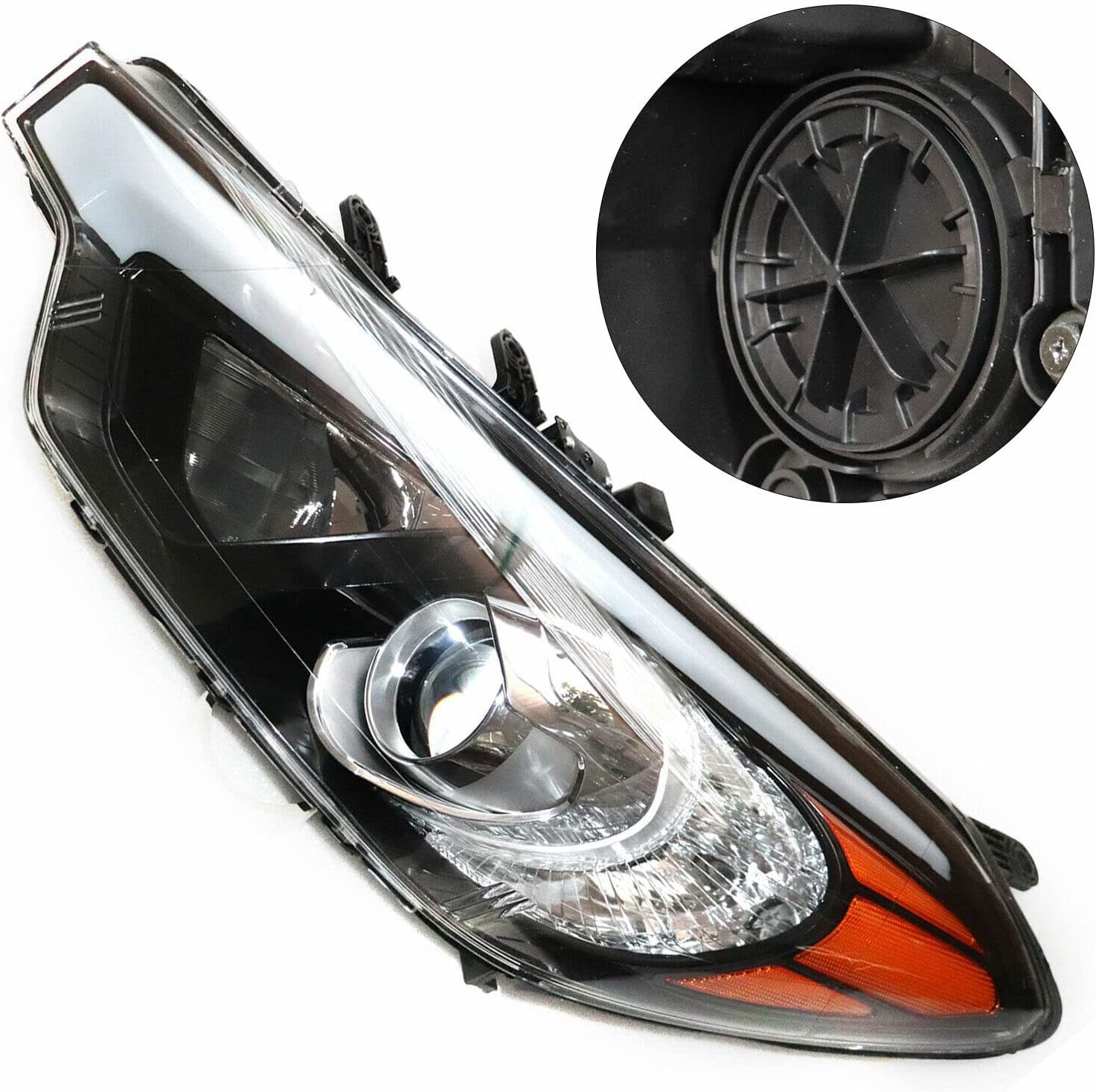 BJTDLLX Conjunto de faros delanteros para KIA ForteForte KoupForte5 2014 2015 2016, faro OEM 92101A7200, KI2502170, lado del conductor (izquierda)