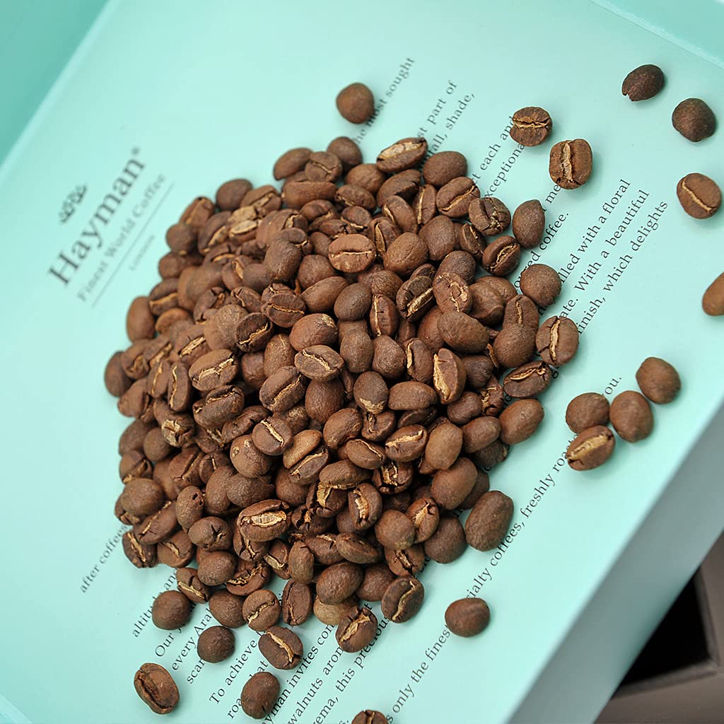 Hayman Coffee, 100% Panamá Geisha granos de café, café en grano entero, tostado medio, granos de café frescos, 7 onzas7.05oz (paquete de 1)  Café