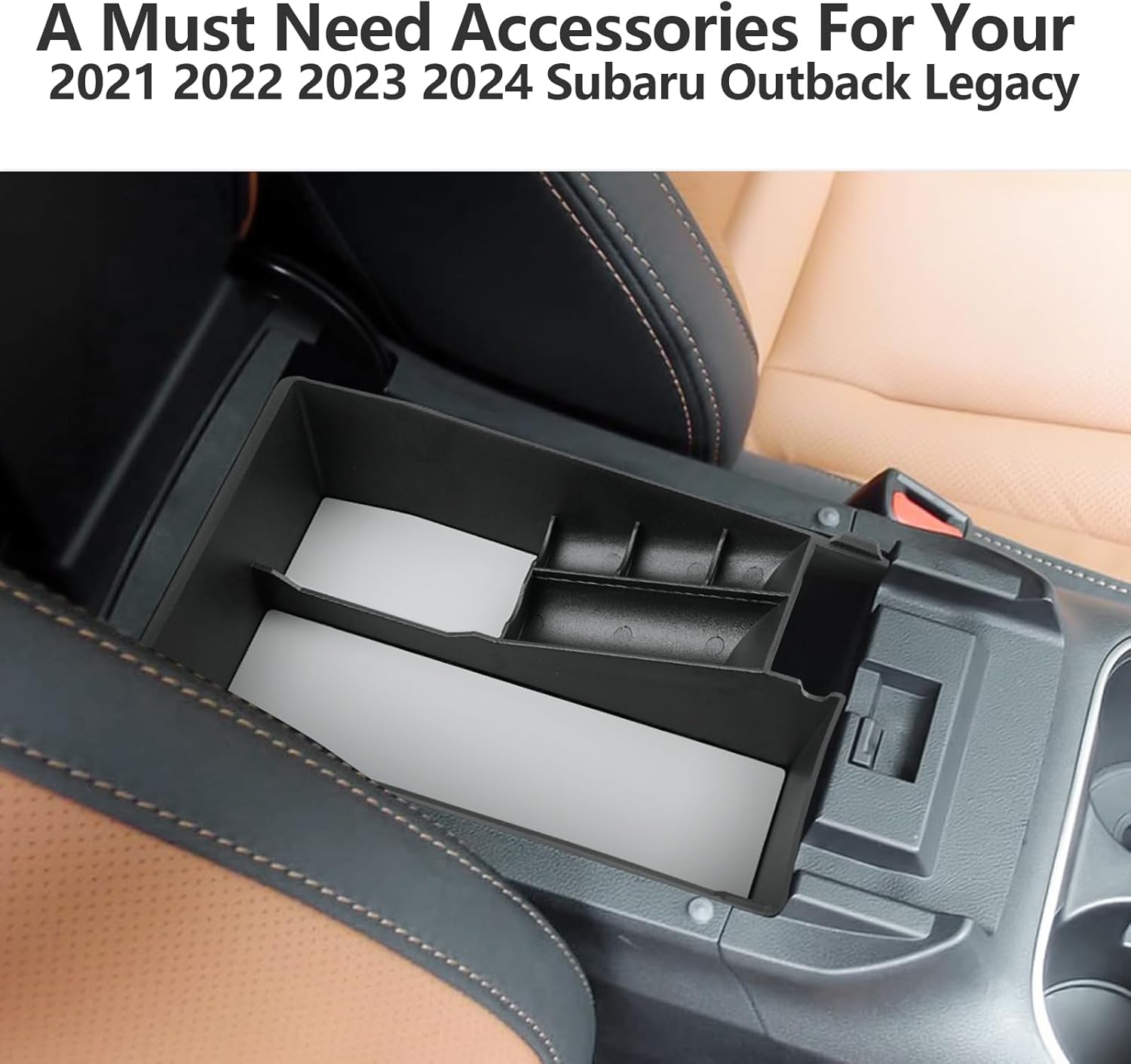 LUWU Organizador de consola central Subaru Outback 2023 Outback 2023, accesorios Outback 2021-2023, caja de almacenamiento para reposabrazos Outback
