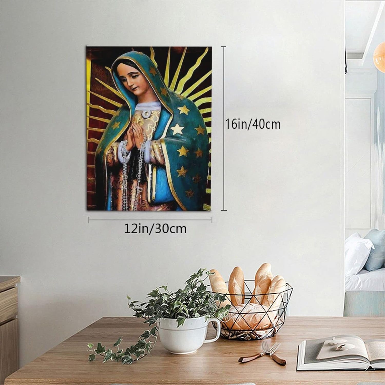 IHDABGDM Pintura decorativa sin marco, de 12 x 16 pulgadas, sin marco, impresa, arte de pared para cocina, decoración del hogar, mural de pared