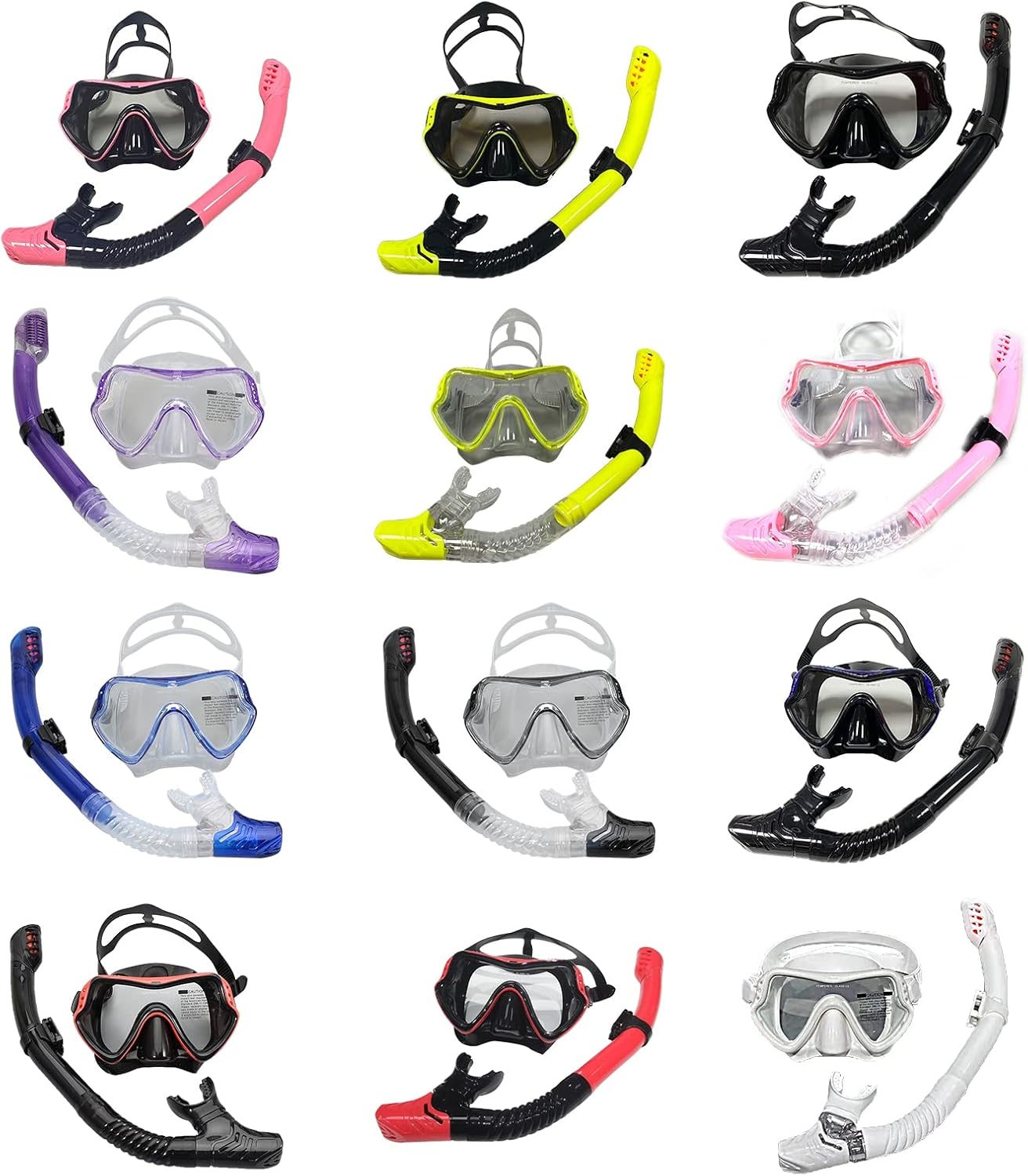 Diving Glasses, Professional Silicone Breath Separation Diving Goggles, Clear Wide Vision, Professional Swim Goggles for Adults, Men, Women and Kids