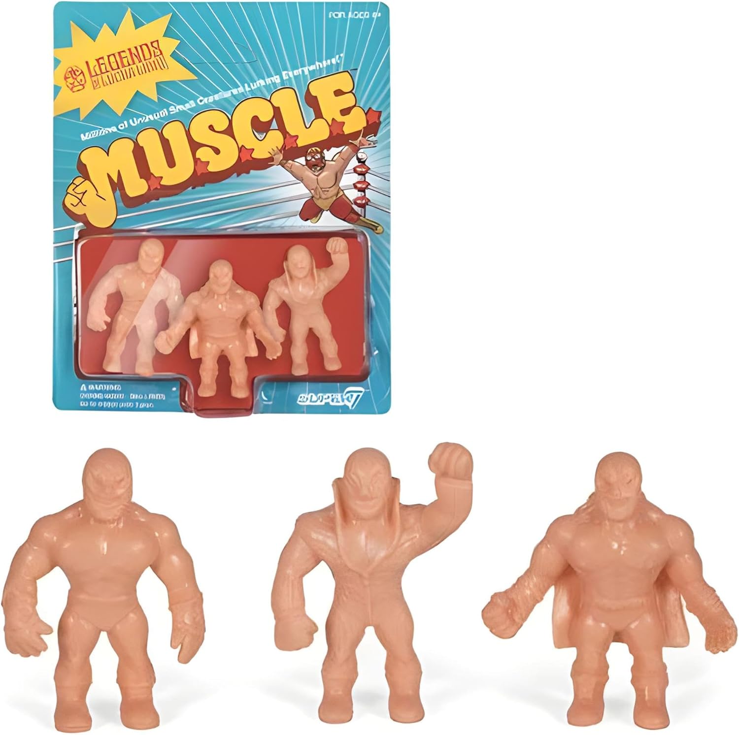 Super7 Legends of Lucha Libre M.U.S.C.L.E. Mini-Figuras Pack B