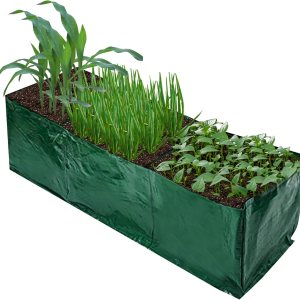 Cama de jardín elevada de tela, bolsas de cultivo de jardín con 3 rejillas divididas, macetas cuadradas de polietileno con agujeros de drenaje, Cama de jardín elevada de tela, bolsas de cultivo de jardín con 3 rejillas divididas, macetas cuadradas de polietileno con agujeros de drenaje,