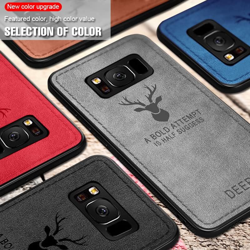 Compatible con Xiaomi Redmi Note 10 o Redmi Note 10S Textura suave Patrón de ciervo Tela en relieve Tela TPU Teléfono celular Mobile Basic Back Case