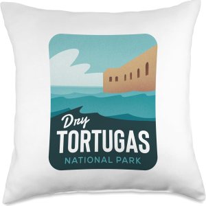 Dry Tortugas National Park FL Throw Pillow, 18×18, Multicolor Dry Tortugas National Park FL Throw Pillow, 18×18, Multicolor