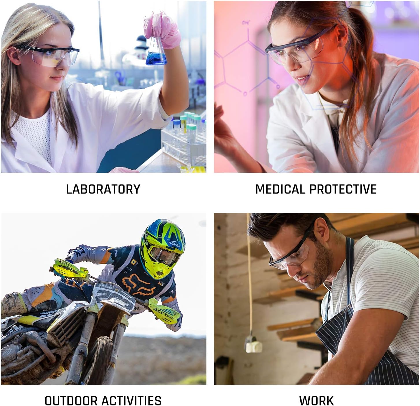 FA-02 – Gafas de seguridad con lentes antiniebla
