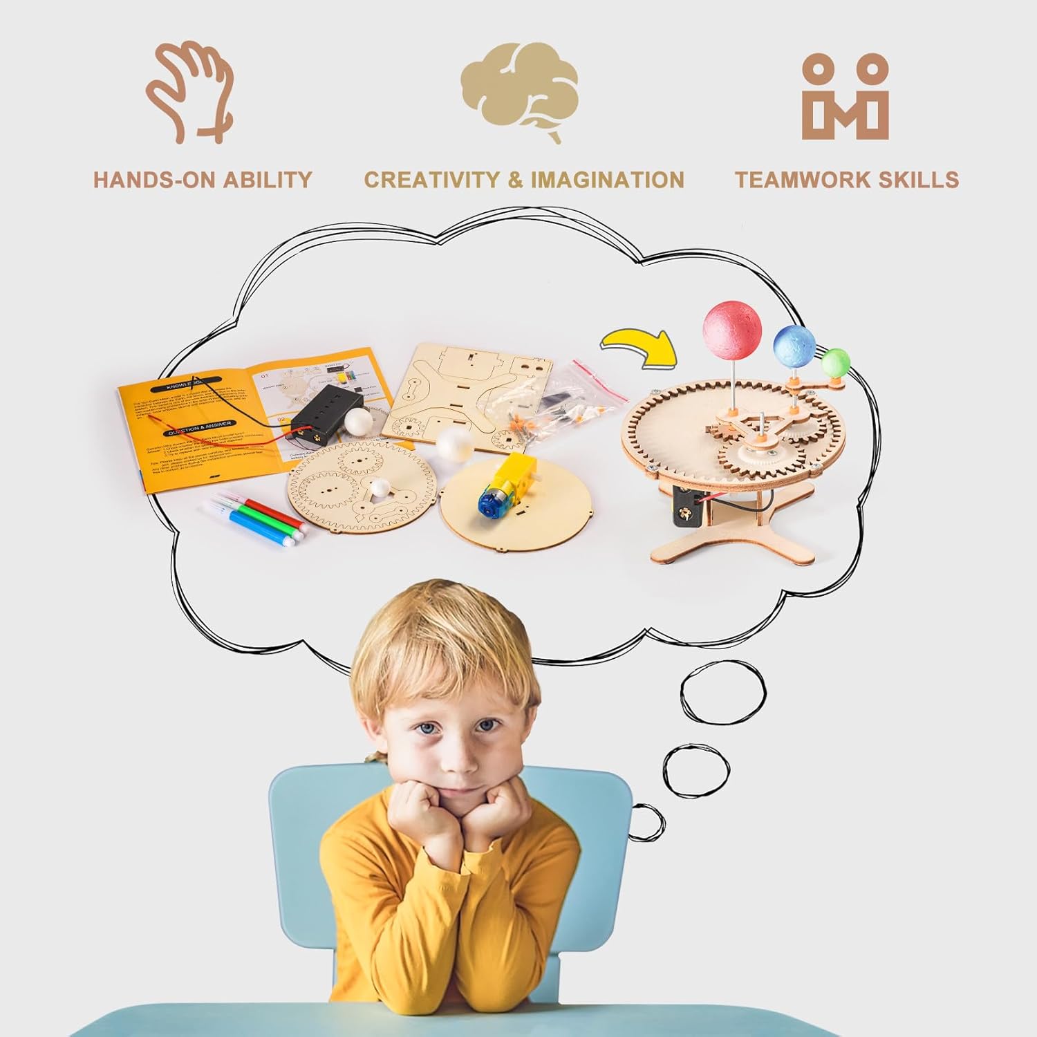 Kits STEM 9 en 1 para niños de 6 a 8 años de 8 a 12 años, proyectos de experimentos científicos y de dinosaurios para construir, juguetes de