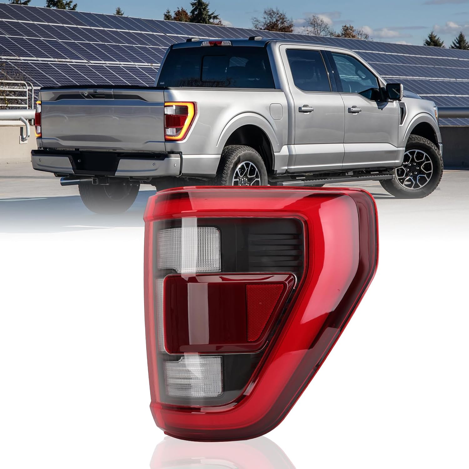 Luz trasera LED de freno para Ford F150 LARIATPLATINUM 2021 2022 2023 sin modelo ciego (lado derecho del pasajero)