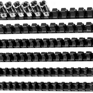 Organizador de enchufes Herramientas ABS Soporte de enchufe negro, kit de 6 soportes de enchufe de alta calidad de 14 pulgadas x 32 clips, 38 Organizador de enchufes Herramientas ABS Soporte de enchufe negro, kit de 6 soportes de enchufe de alta calidad de 14 pulgadas x 32 clips, 38