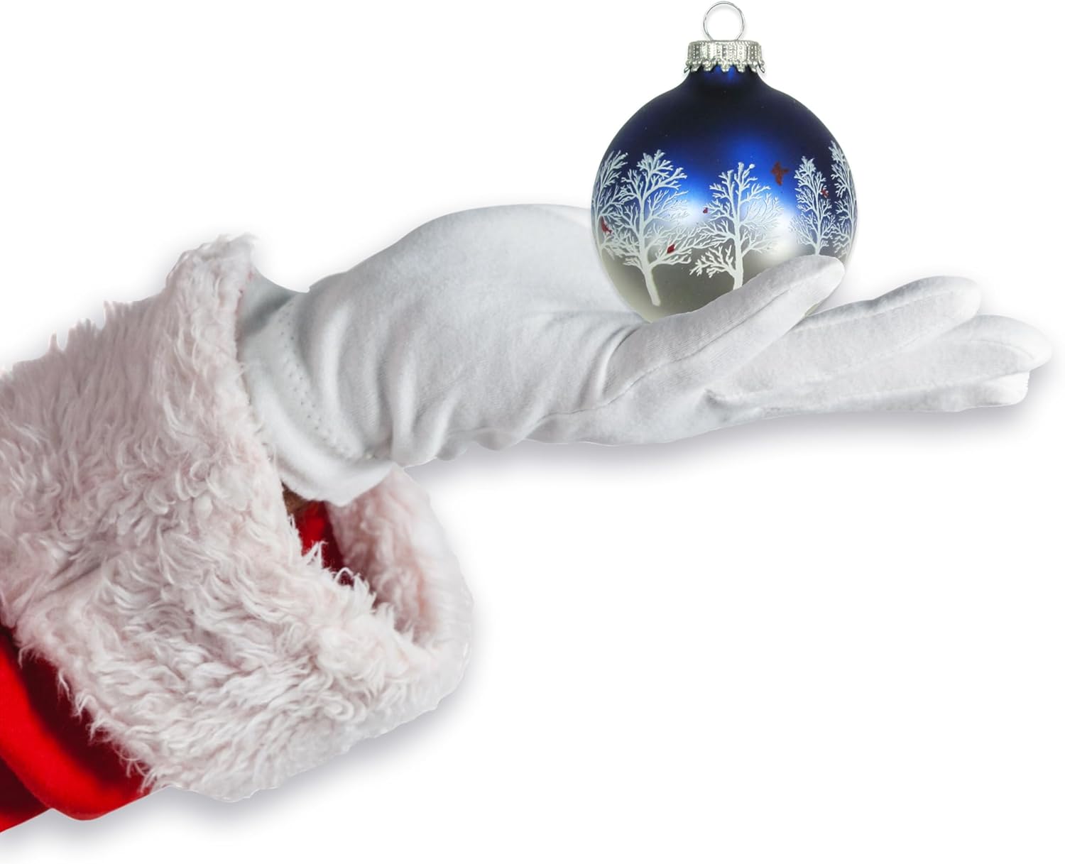 Christmas By Krebs – Adornos de cristal para árbol de Navidad, bolas de diseñador de 2.638 in2.63 pulgadas, decoraciones navideñas colgantes sin