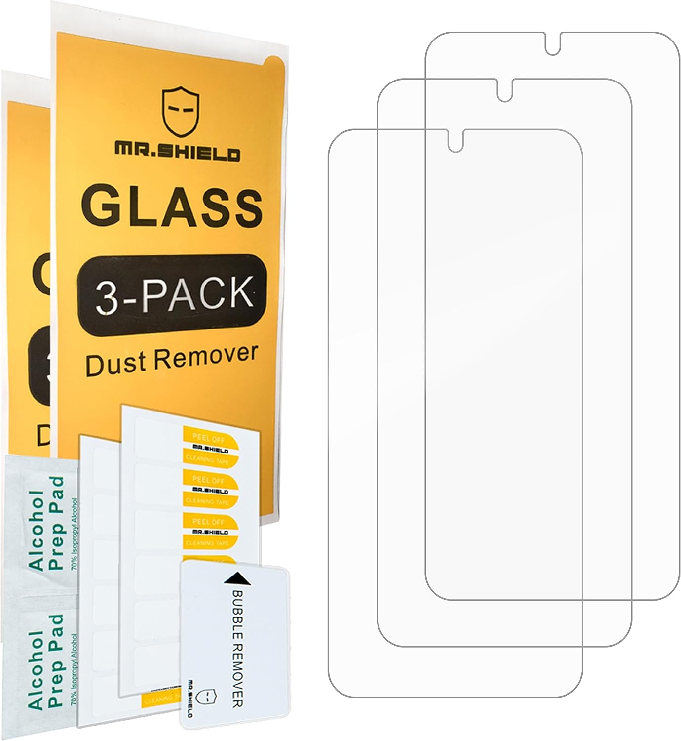 Mr.Shield Paquete de 3 Protector de pantalla para Xiaomi Poco X4 GTXiaomi Redmi K50i Vidrio Templado Vidrio Japón con dureza 9H Protector de pantalla
