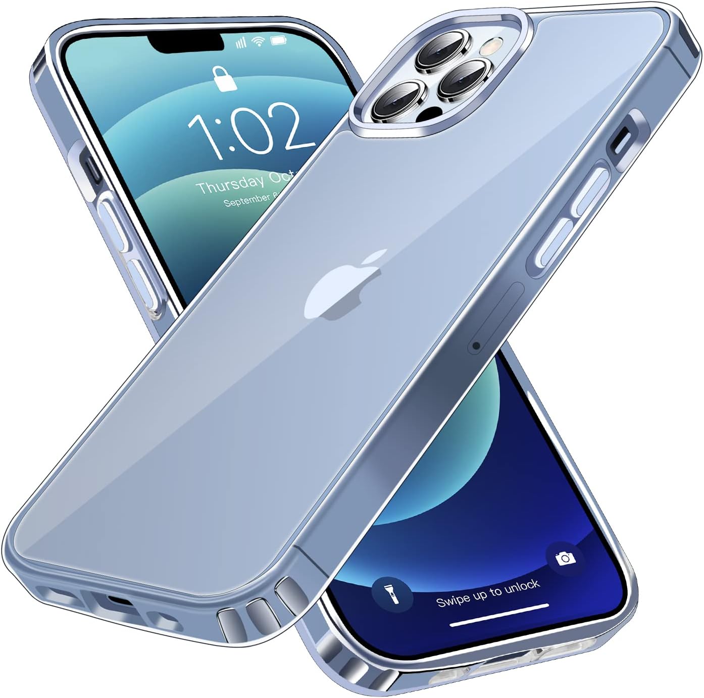 Funda compatible con iPhone 1313 Pro (no amarillea), silicona suave transparente, antiarañazos, a prueba de golpes, diseñada para iPhone 1313 Pro de