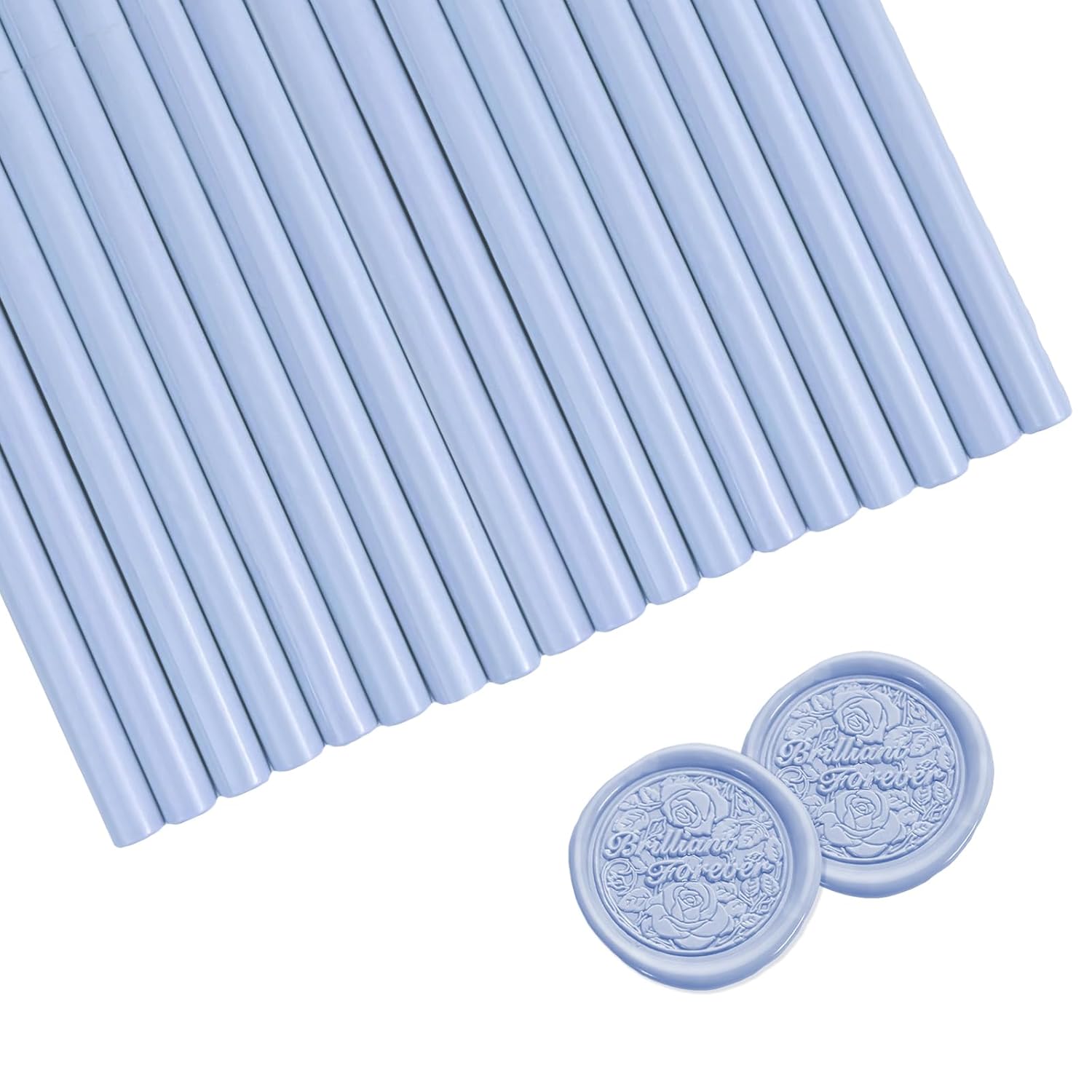 Varillas de cera de sellado, 20 barras de sellado de cera para pistola de pegamento para sello de cera, ideal para invitaciones de boda, sobres de
