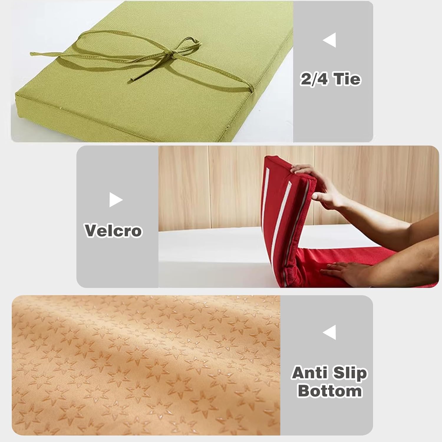 Cojines de banco personalizados, cojín de asiento de banco de piel sintética impermeable para muebles de interiorexterior, almohadilla de banco de