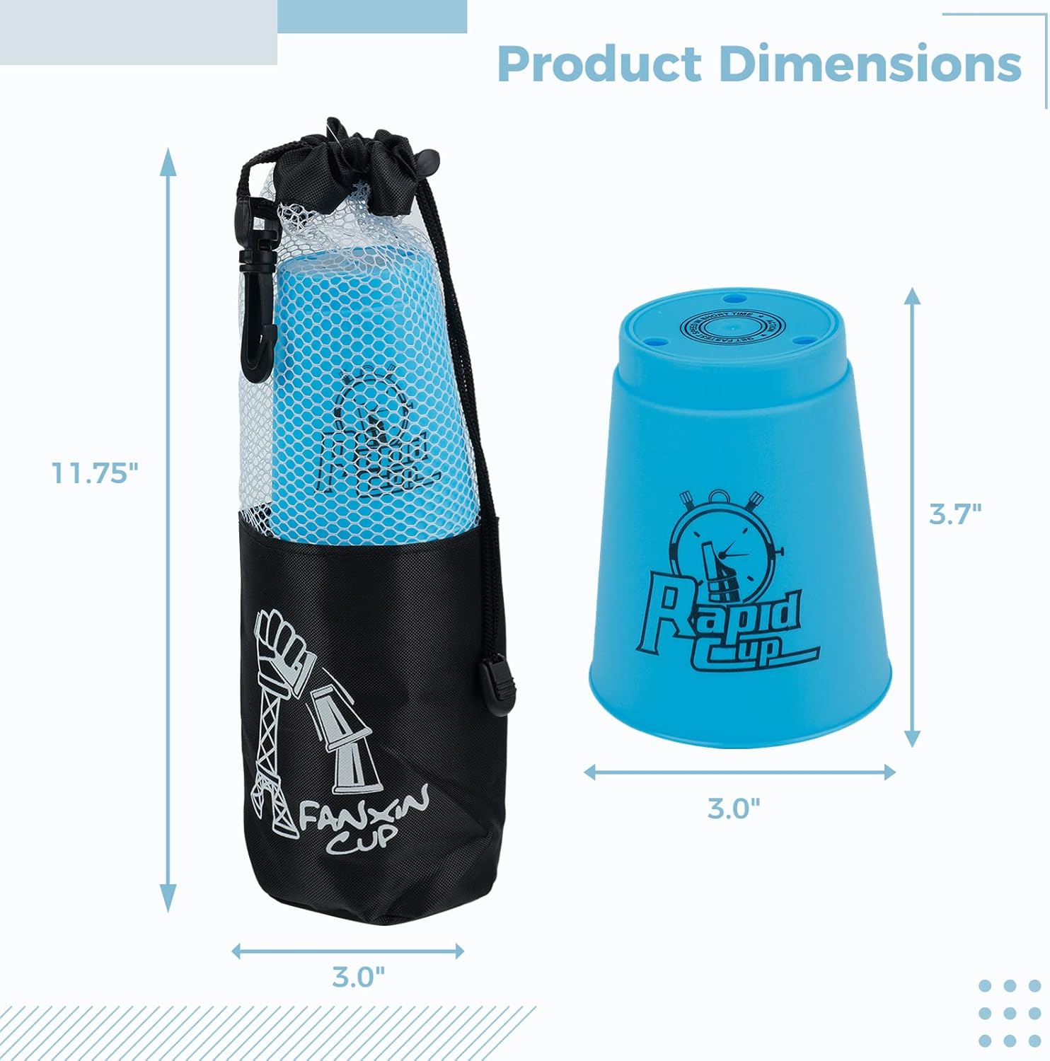 48 vasos deportivos apilables, juego divertido de ritmo rápido para competición de desafíos, juego de entrenamiento de velocidad, regalo de fiesta