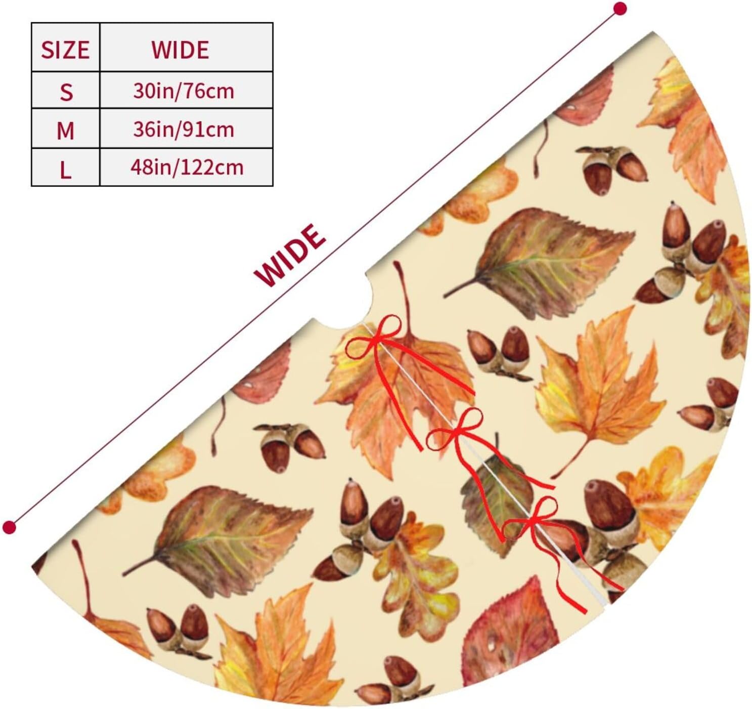 Tapete de 36 pulgadas para falda de árbol de Navidad de cosecha de otoño, suministros divertidos de decoración de fiesta para Navidad, Halloween,