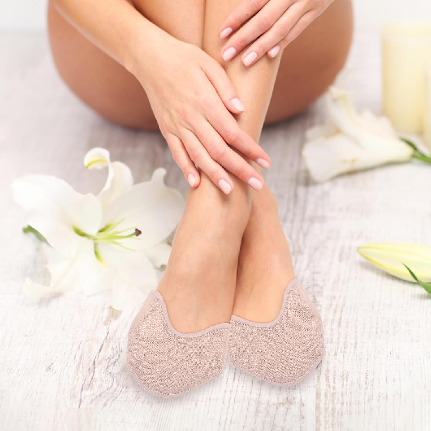 Calcetines de ballet para zapatos de danza, almohadillas de punta para zapatos, almohadillas de tela, cubierta protectora envuelta en el antepié, 1