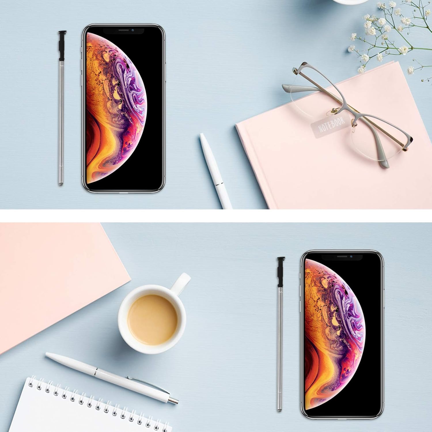 Hemobllo 2 lápices capacitivos para pantalla táctil, compatible con LG Stylo 4 (táctil)