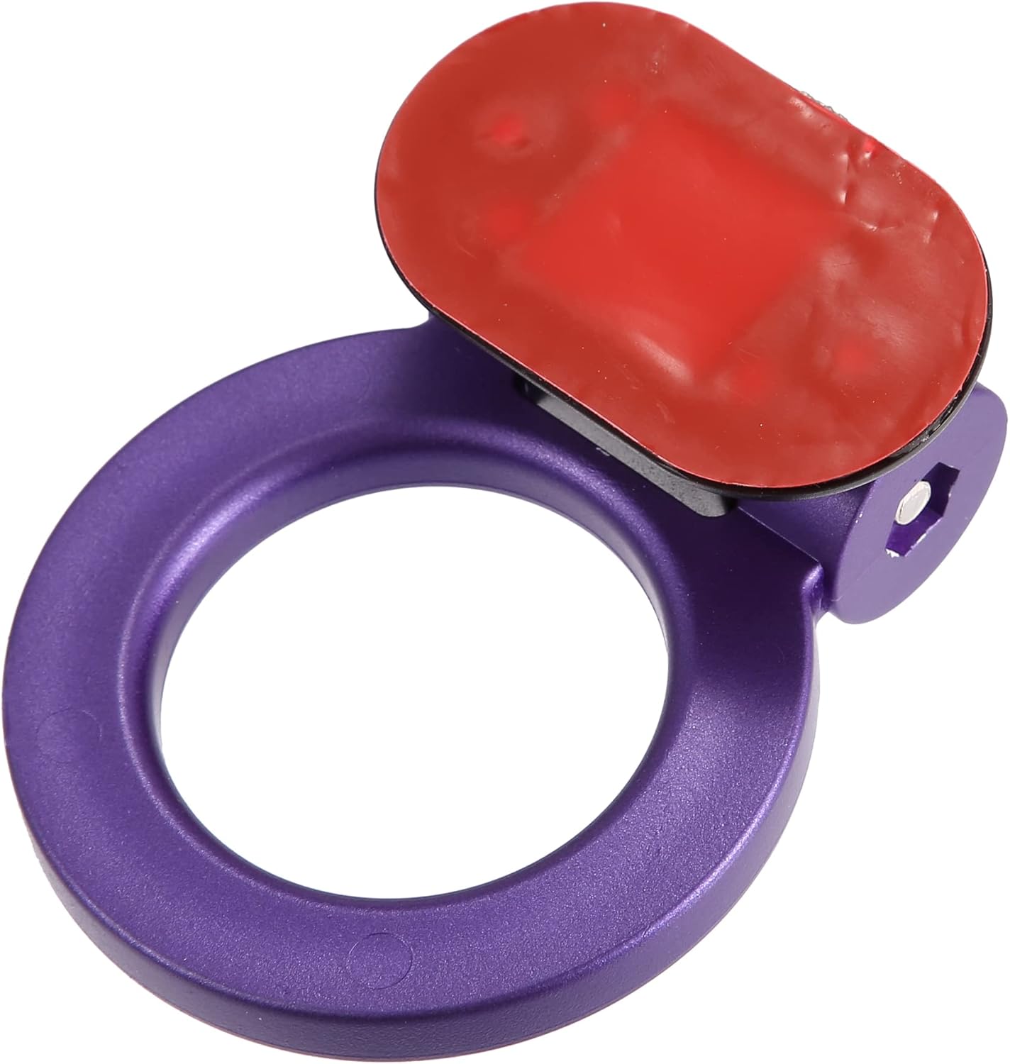X AUTOHAUX Pegatina universal de remolque en forma de O púrpura para coche, decoración de parachoques