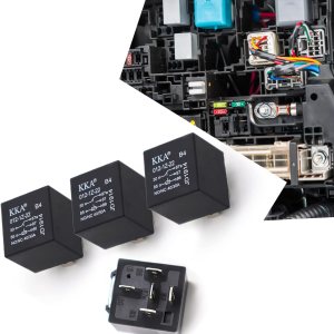 Relé automotriz de 4 piezas, relé impermeable de 12 V sin respaldo, relé de 5 pines 40A, enchufe adaptador de arranque multiusos, kit de reemplazo Relé automotriz de 4 piezas, relé impermeable de 12 V sin respaldo, relé de 5 pines 40A, enchufe adaptador de arranque multiusos, kit de reemplazo