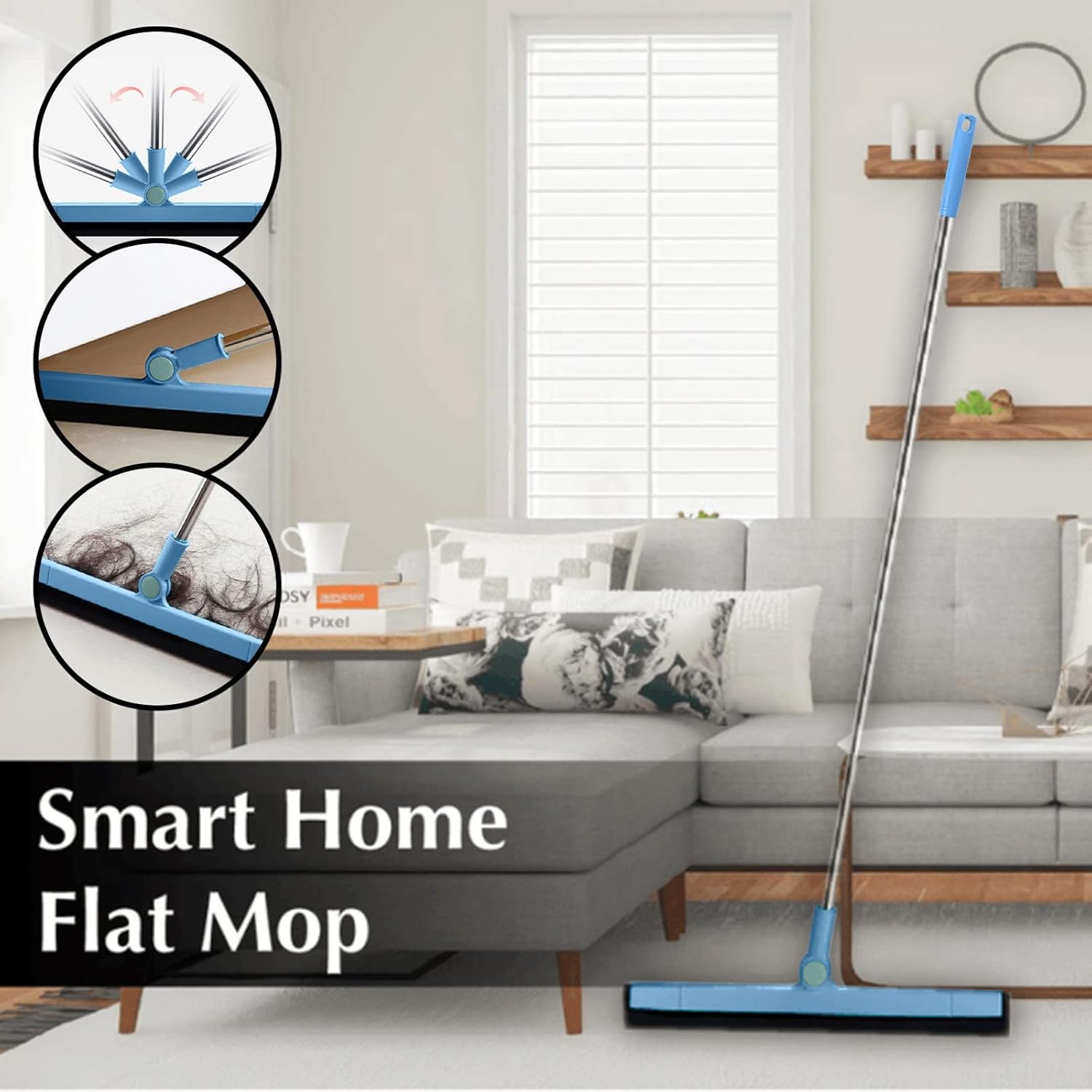 Magic Mop – Trapeador plano para el hogar, hoja limpiadora de pisos, escoba profesional para limpieza de pisos, mopa húmeda de limpieza de suelos,