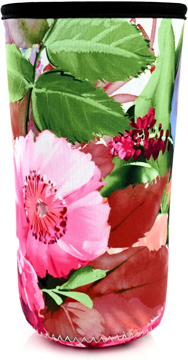 Wanty Paquete de 3 fundas de neopreno reutilizables para café helado, fundas aislantes para bebidas frías, soporte para tazas, ideal para Starbucks,