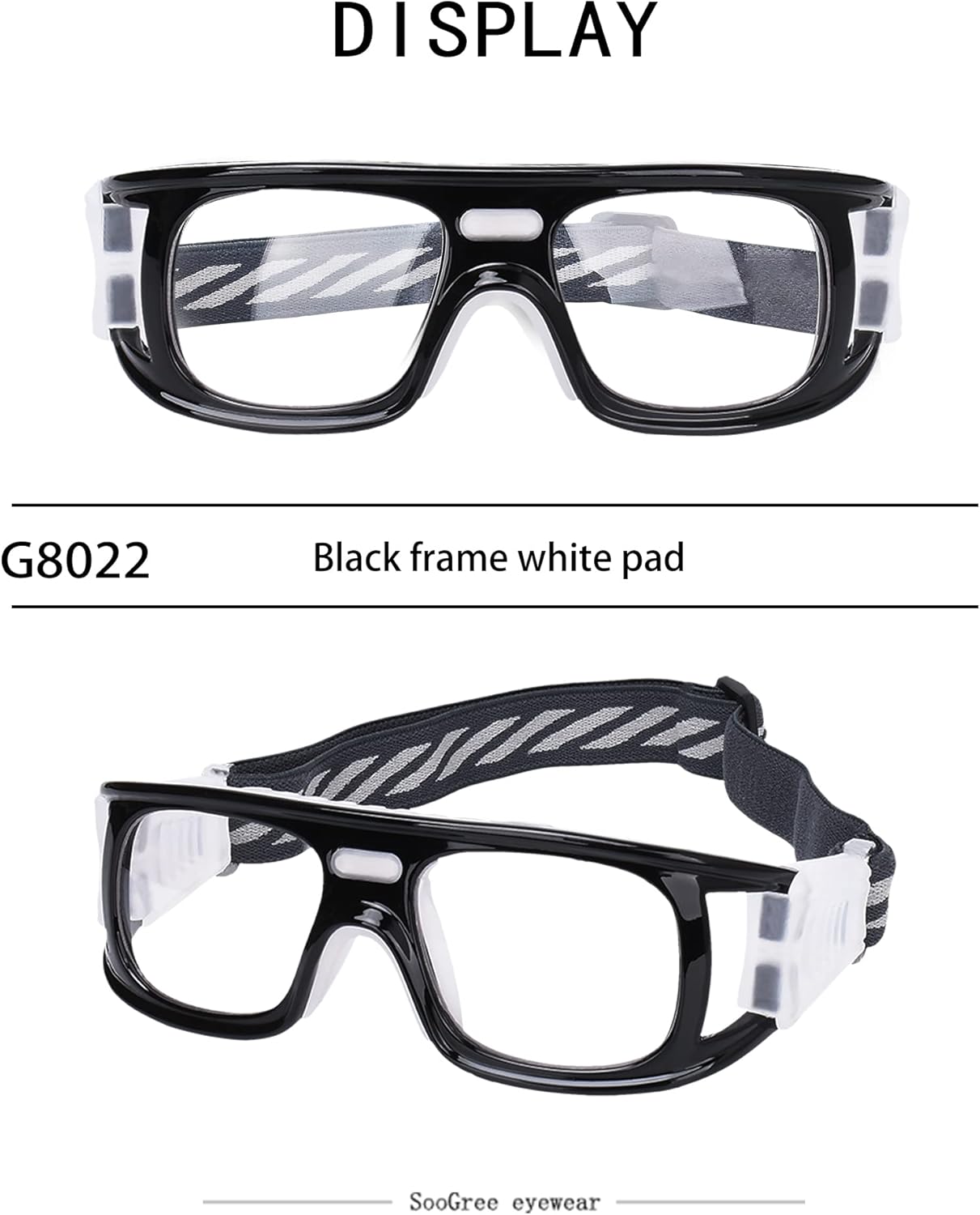 Sport Glasses for Men Women Basketball Soccer Football Sport Goggles Anti Fog Shock Collision Wearable Glasses