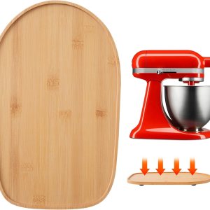 Bamboo Sliding Mat for Kitchenaid Mixer, Compatible with Kitchenaid 3.5 QT Artisan Series Tilt-Head mixer,Mixer Mover Slider Mat Pad,Kitchen Bamboo Sliding Mat for Kitchenaid Mixer, Compatible with Kitchenaid 3.5 QT Artisan Series Tilt-Head mixer,Mixer Mover Slider Mat Pad,Kitchen