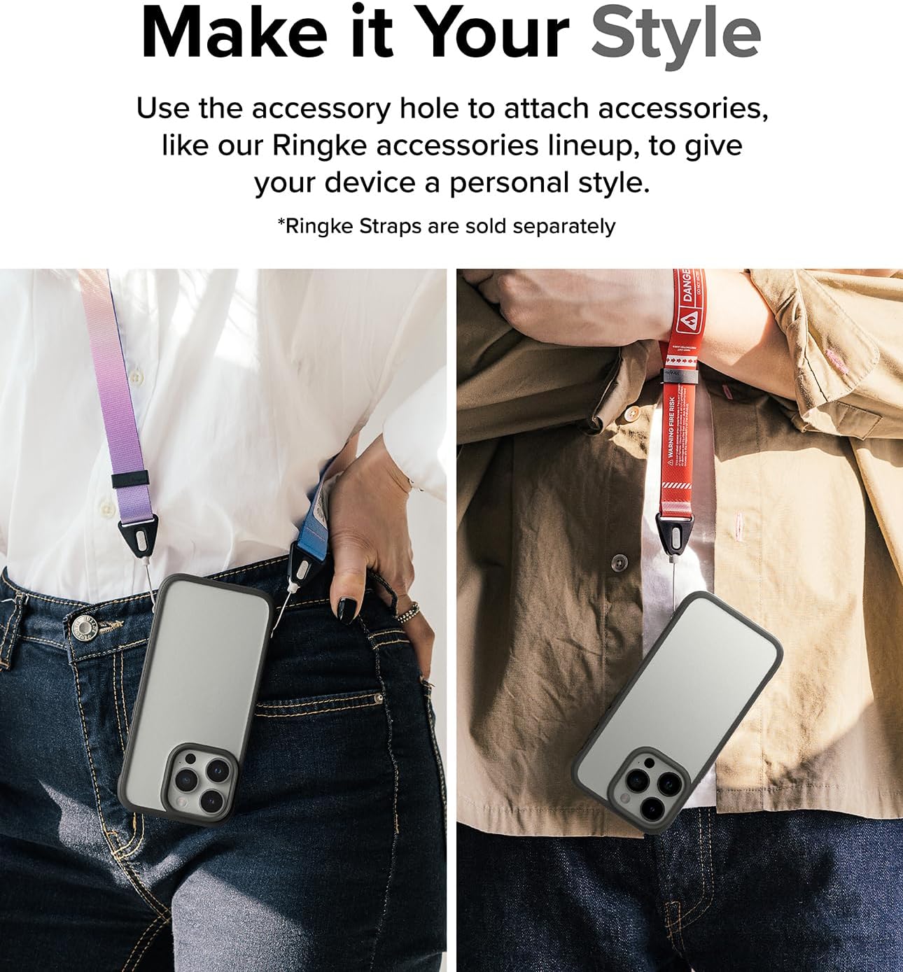 Ringke Fusion Bold No más decoloración Funda compatible con iPhone 15 Pro Max, tecnología antihuellas dactilares que evita manchas grasas,