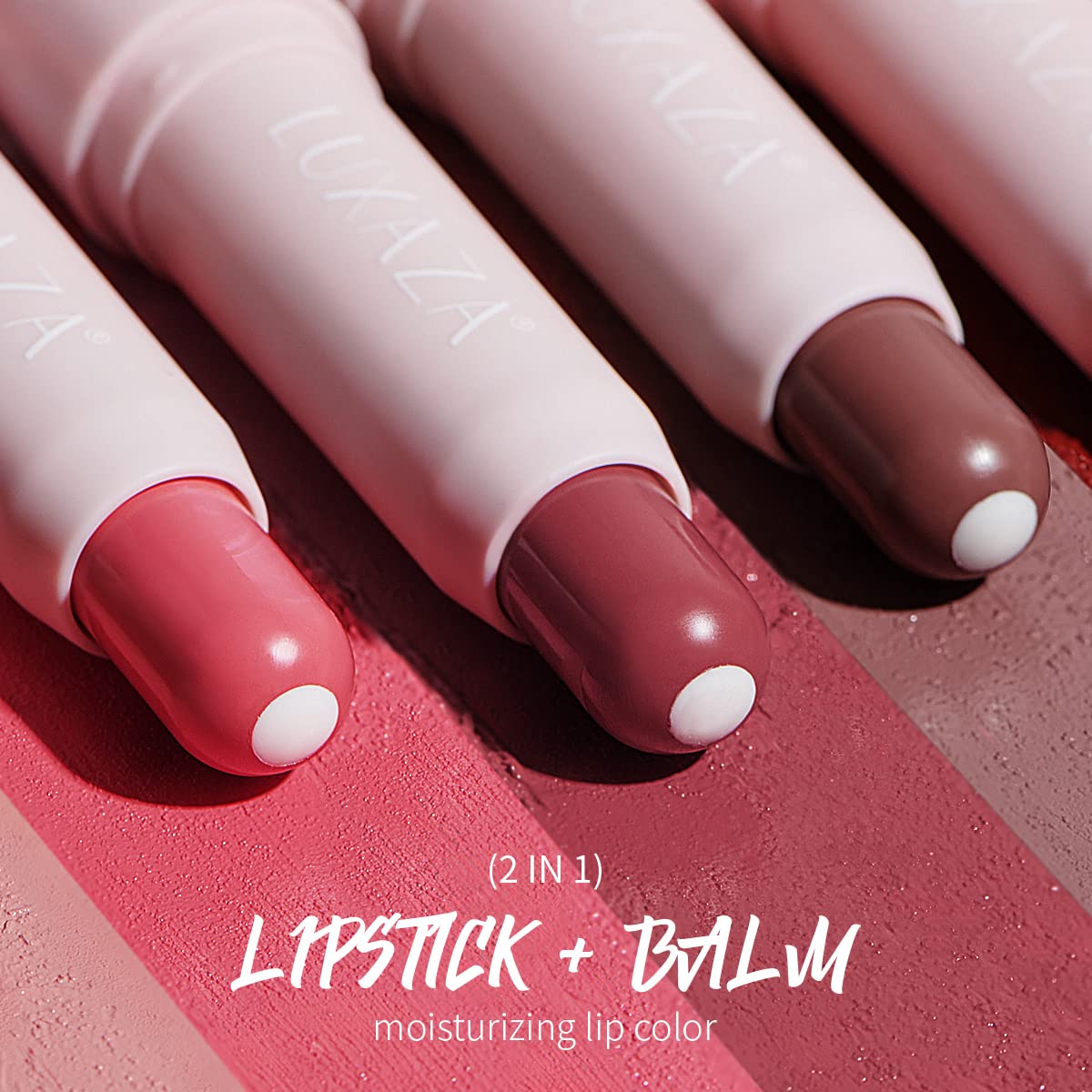 Bálsamo labial tintado con color, acabado semibrillante natural, hidratantecolorante 2 en 1 hidratante para niñas y mujeres #02 Rose-In-Love