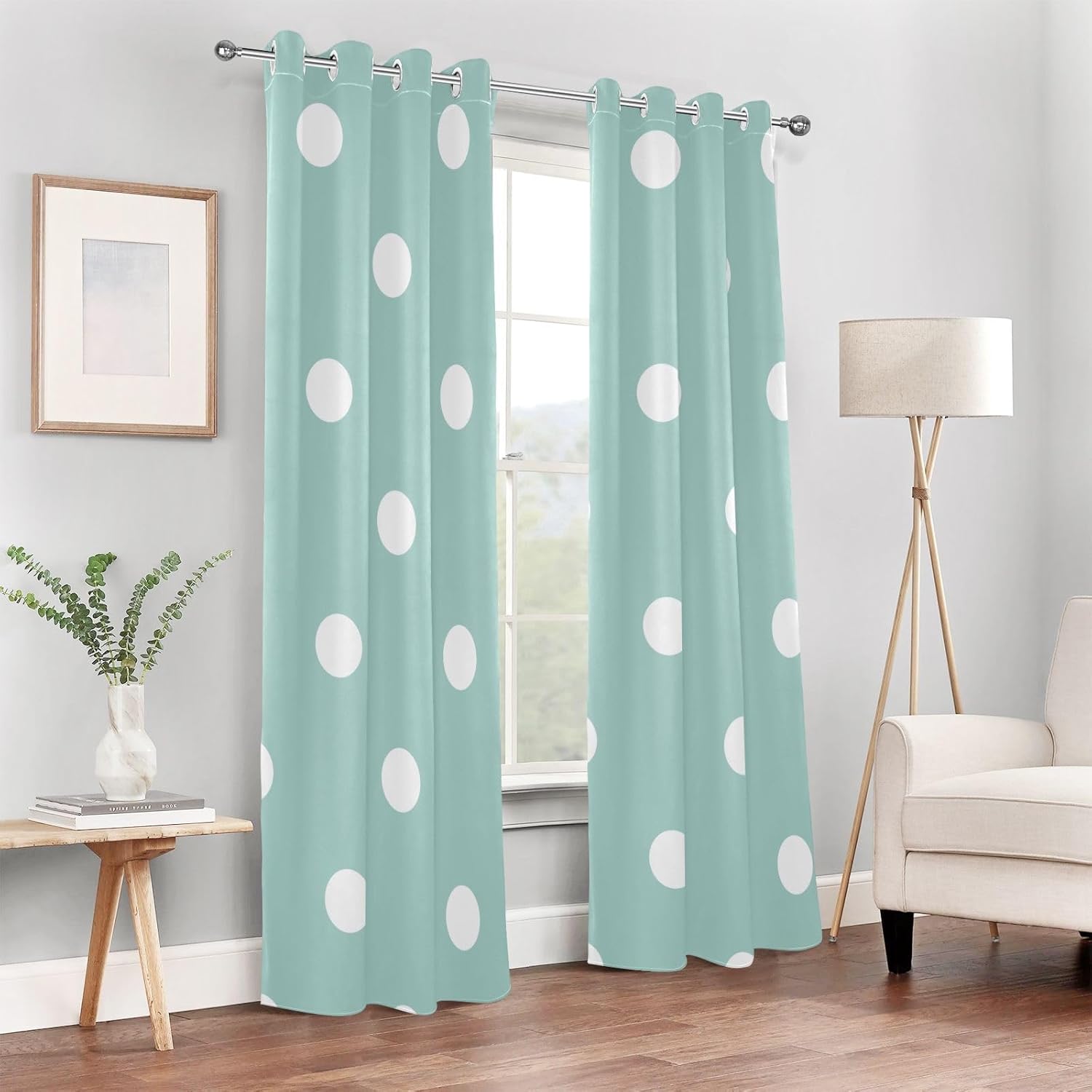 Cortina opaca opaca para ventana, para dormitorio, sala de estar, 84 pulgadas de largo, persianas verticales, cortinas para ventana de bahía,